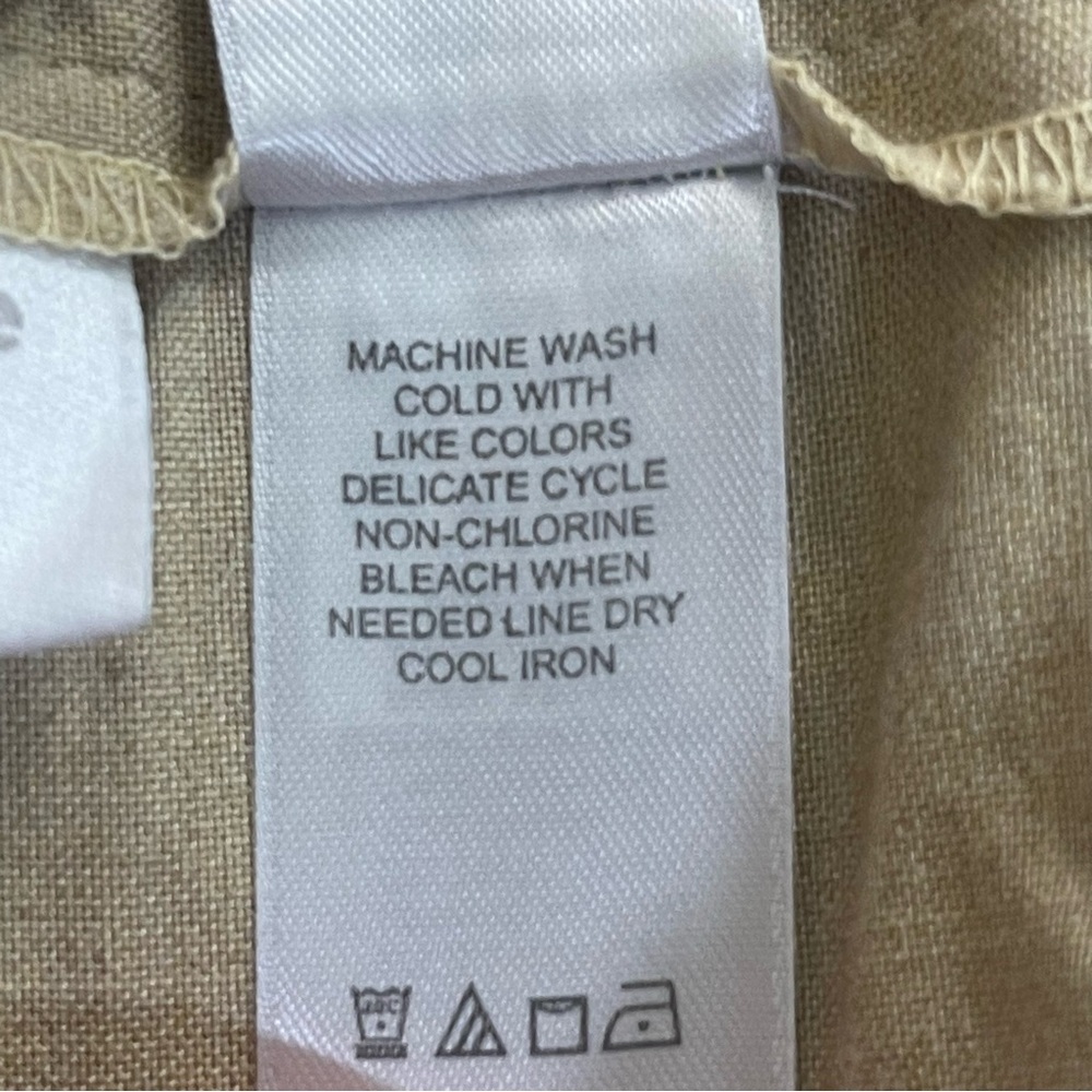 Liz Claiborne Sport Khaki Flat Front Lightweight Petite Pants 8P - Picture 6 of 8